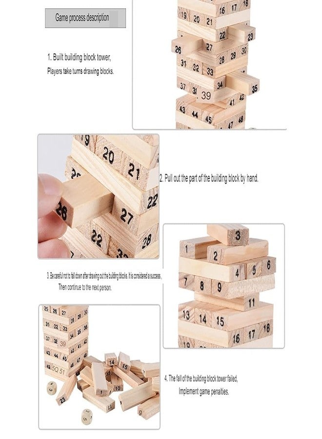 Crazy Buy CrazyBuy Wooden Buildging Blocks for Kids,Learning,Playing and Enjoying with Numbers Tool. - Image 4